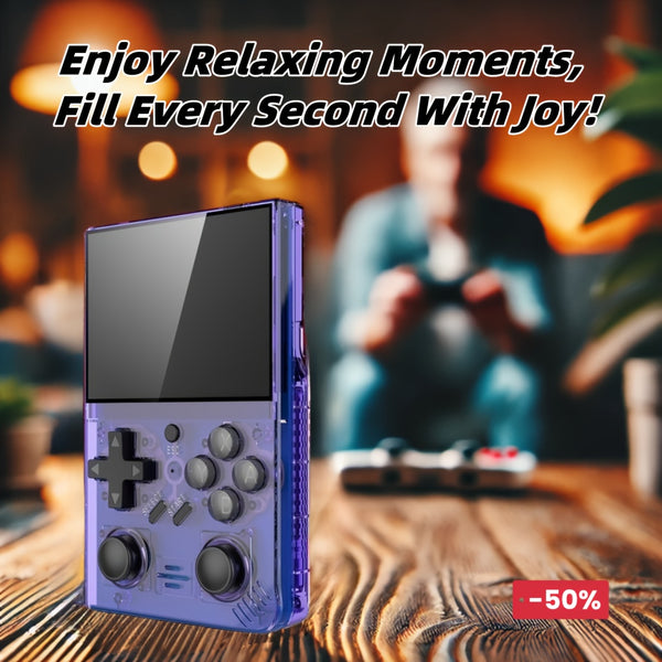 Portable Retro Handheld Game Console | 3.5 Inch IPS Screen Pocket Retro Arcade with Long Battery Life .